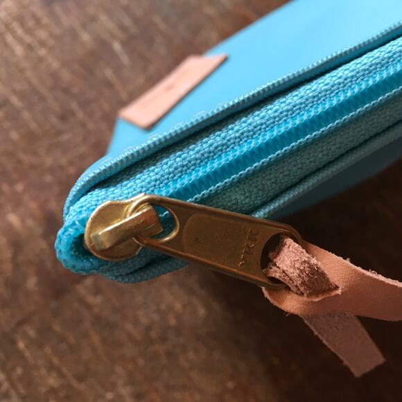 Jon Hart Design Grande Pouch Zipper Bag Ocean Blue Coated Canvas Travel *CTS* - Picture 5 of 7